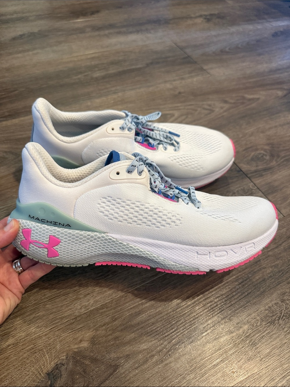 Under Armour Women's HOVR Machina 3 Running Sneaker in White Size 11
